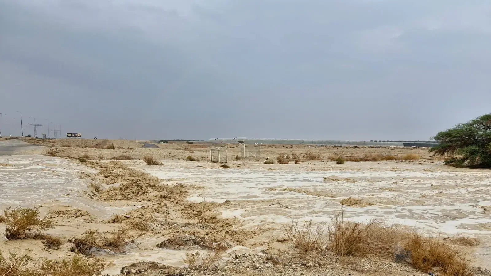 שטפונות בצוקים, הערבה התיכונה, 6 בדצמבר 2025