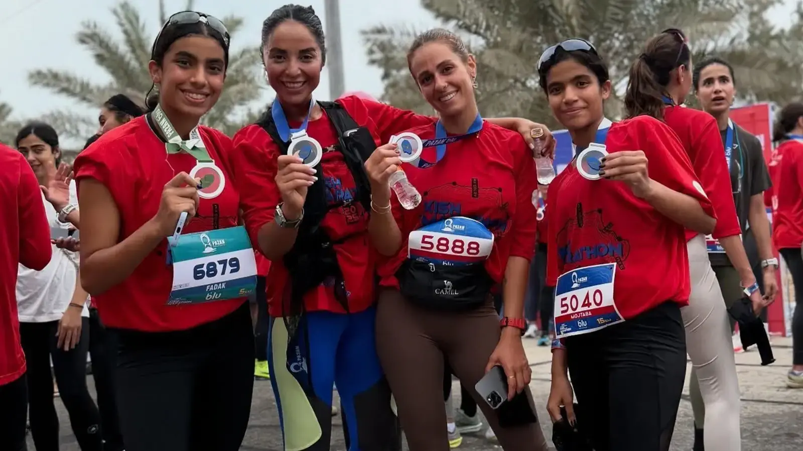 נשים שהשתתפו במרתון ללא חיג'אב, איראן, 6 בדצמבר 2025