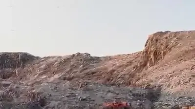 הר האשפה התמוטט באזור גשר חיים הר האשפה התמוטט באזור גשר חיים