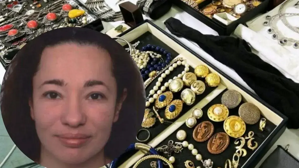 חלק מהתכשיטים שנמצאו בביתה של מריאנה מיכאילוביץ'