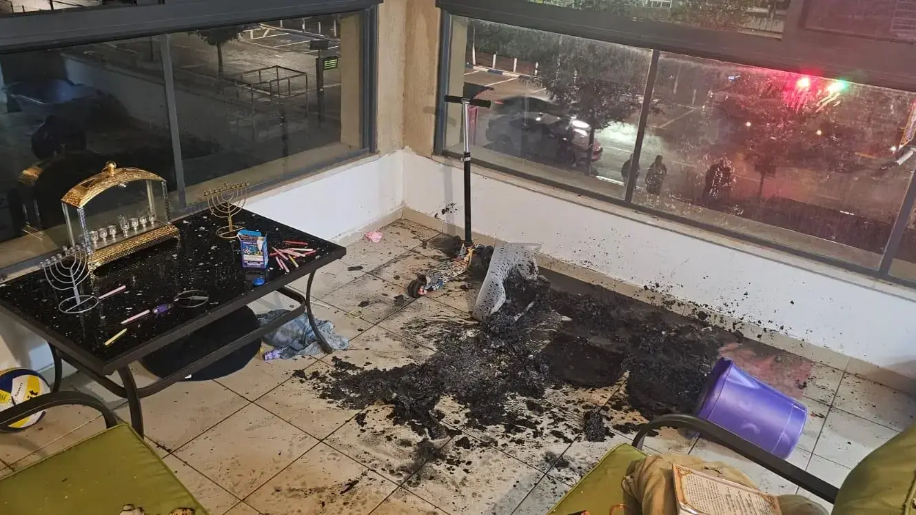 נזקי השריפה בעפולה