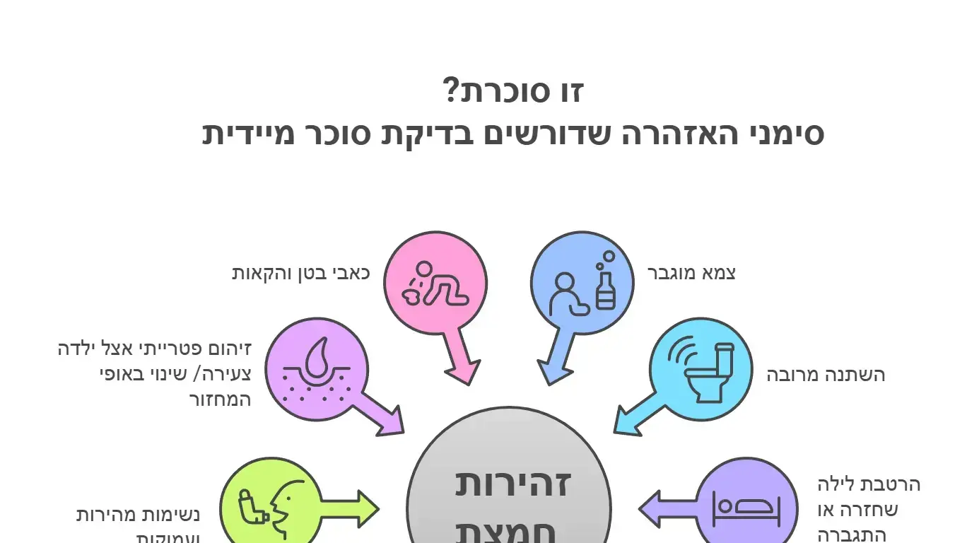 סוכרת סימני אזהרה סוכרת סימני אזהרה