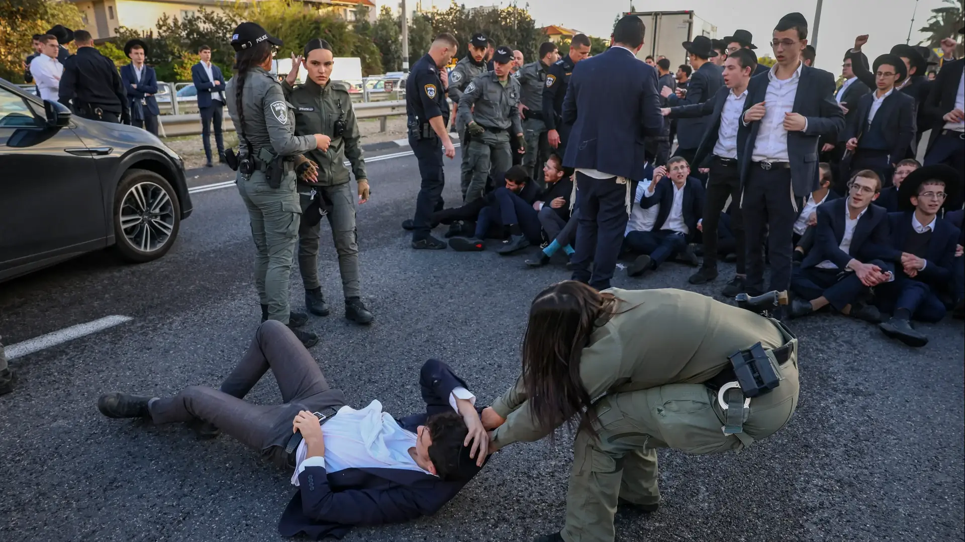 הפגנות הפלג הירושלמי, בני ברק, 28 בדצמבר 2025
