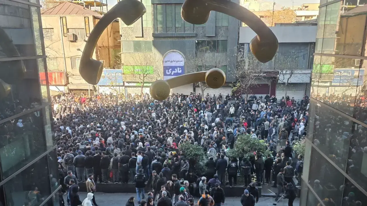מפגינים נגד המצב הכלכלי בטהראן, איראן, 29 בדצמבר 2025