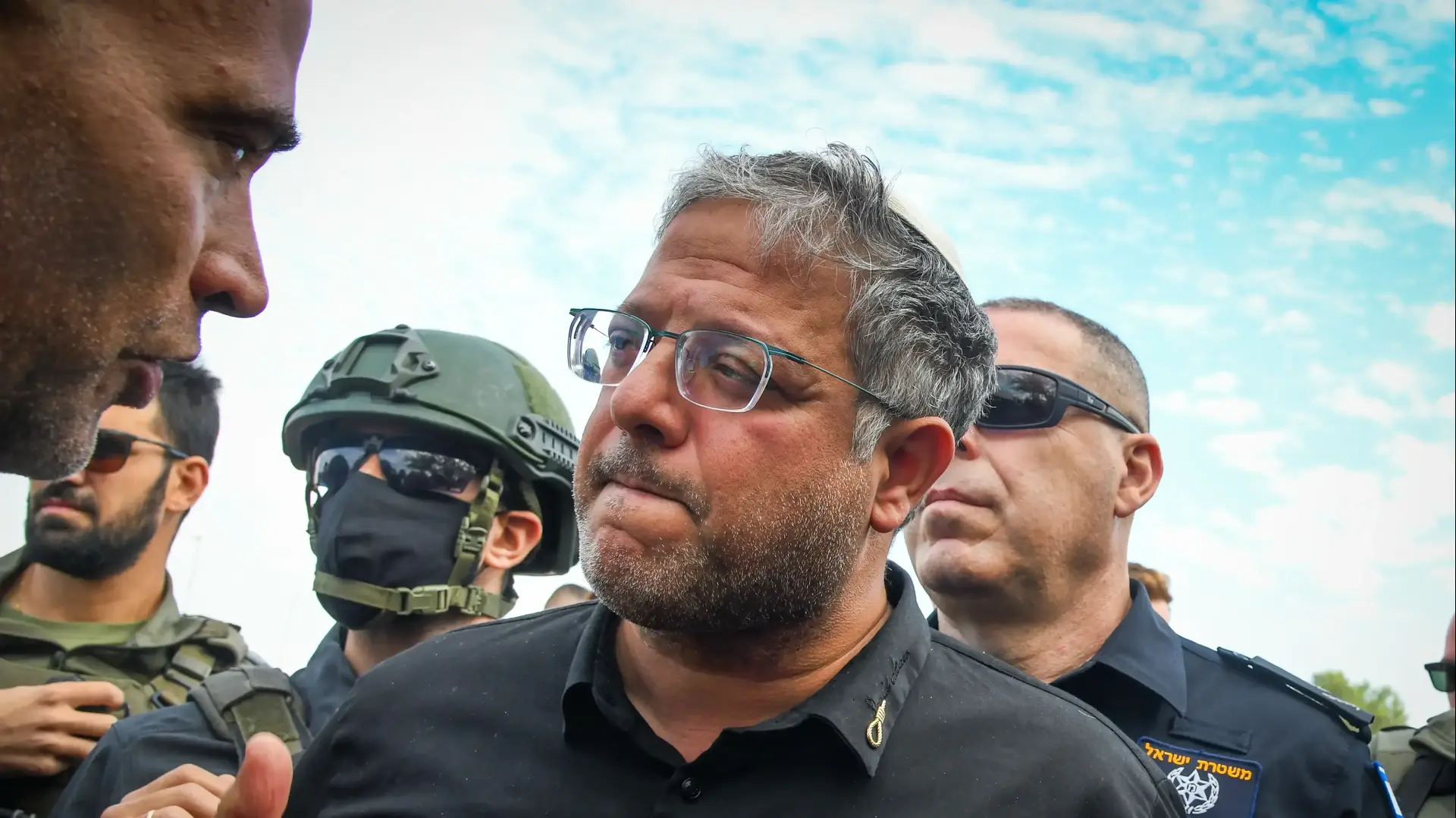 איתמר בן גביר, השר לביטחון לאומי במהלך מבצע משטרתי, תראבין, 31 בדצמבר 2025