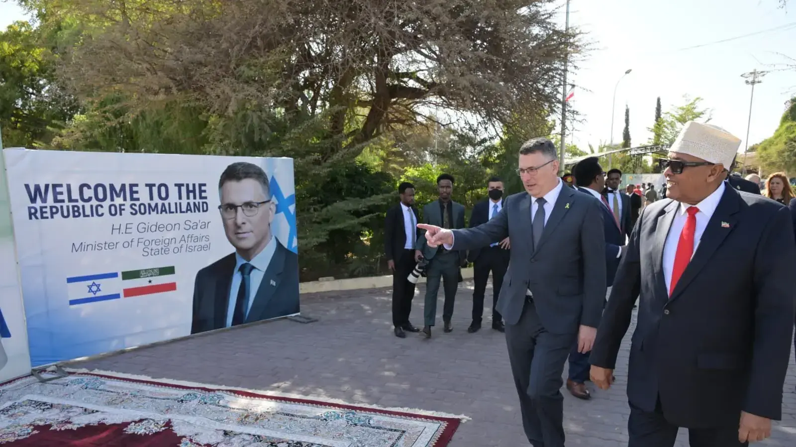 גדעון סער ונשיא סומלילנד אבדירחמן מוחמד עבדילאהי, 6 בינואר 2026 גדעון סער ונשיא סומלילנד אבדירחמן מוחמד עבדילאהי, 6 בינואר 2026
