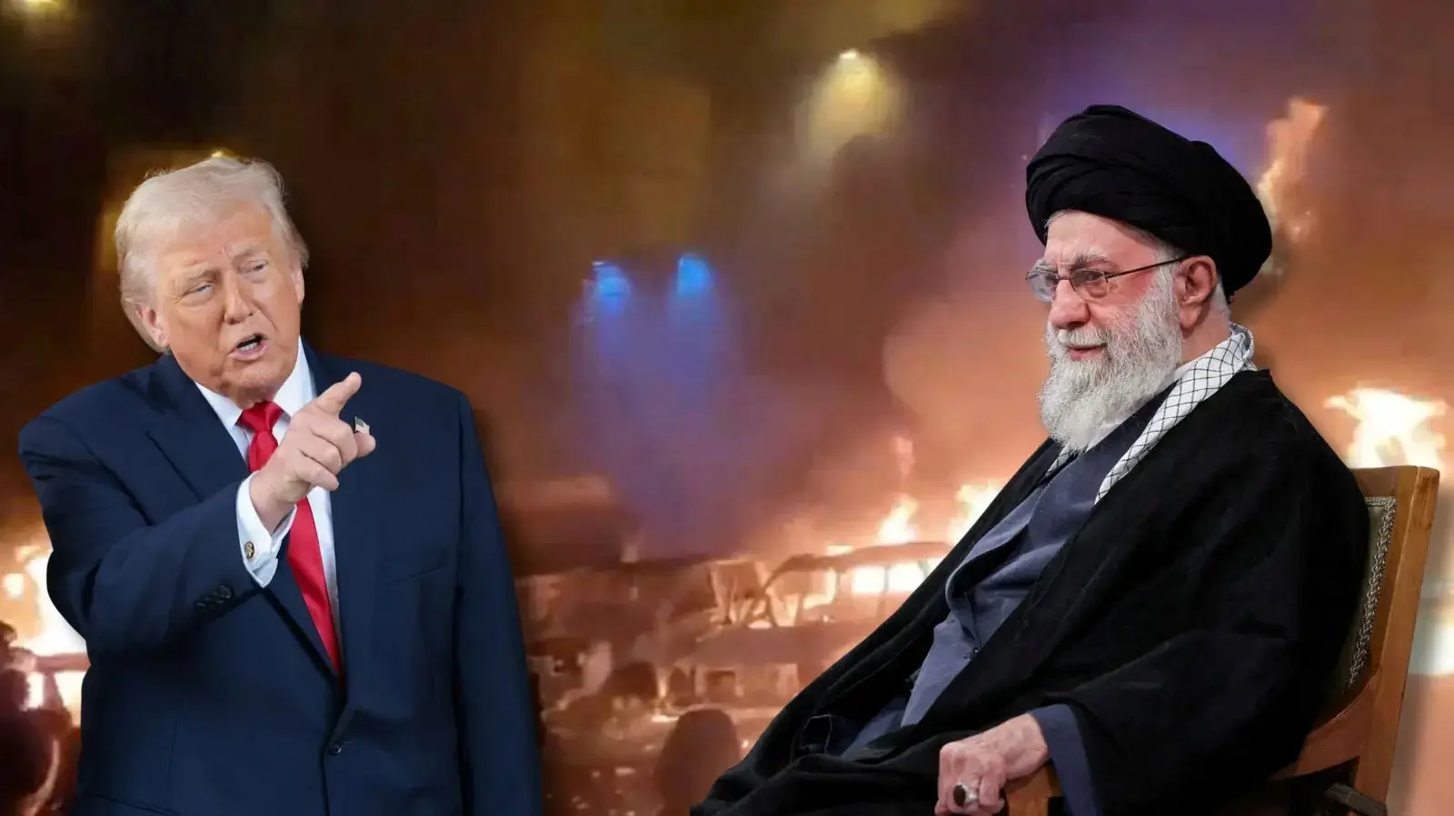 המנהיג העליון של איראן עלי חמינאי ונשיא ארה"ב דונלד טראמפ

9 בינואר 2026