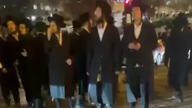 הופעלה מכתזית בהפגנת חרדים בכביש 38 הופעלה מכתזית בהפגנת חרדים בכביש 38