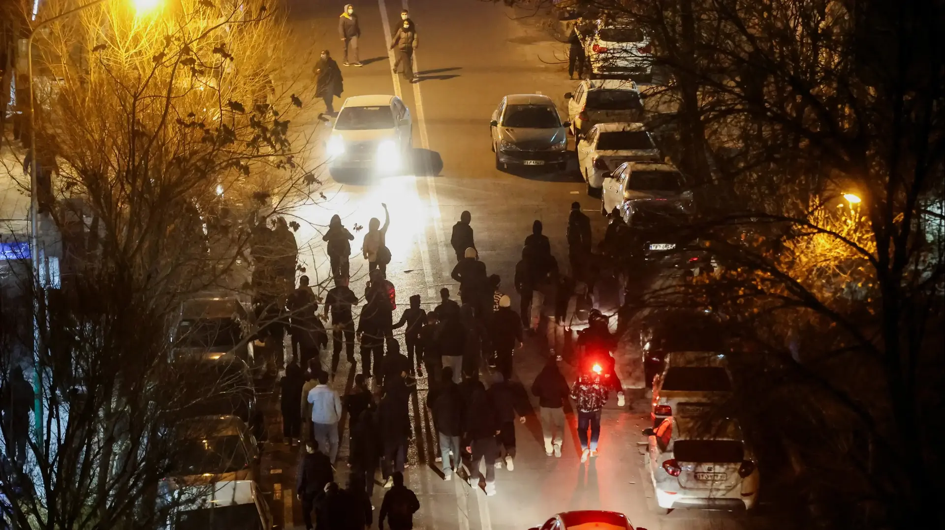 שריפות במהלך מהומות בטהראן, איראן, 8 בינואר 2026