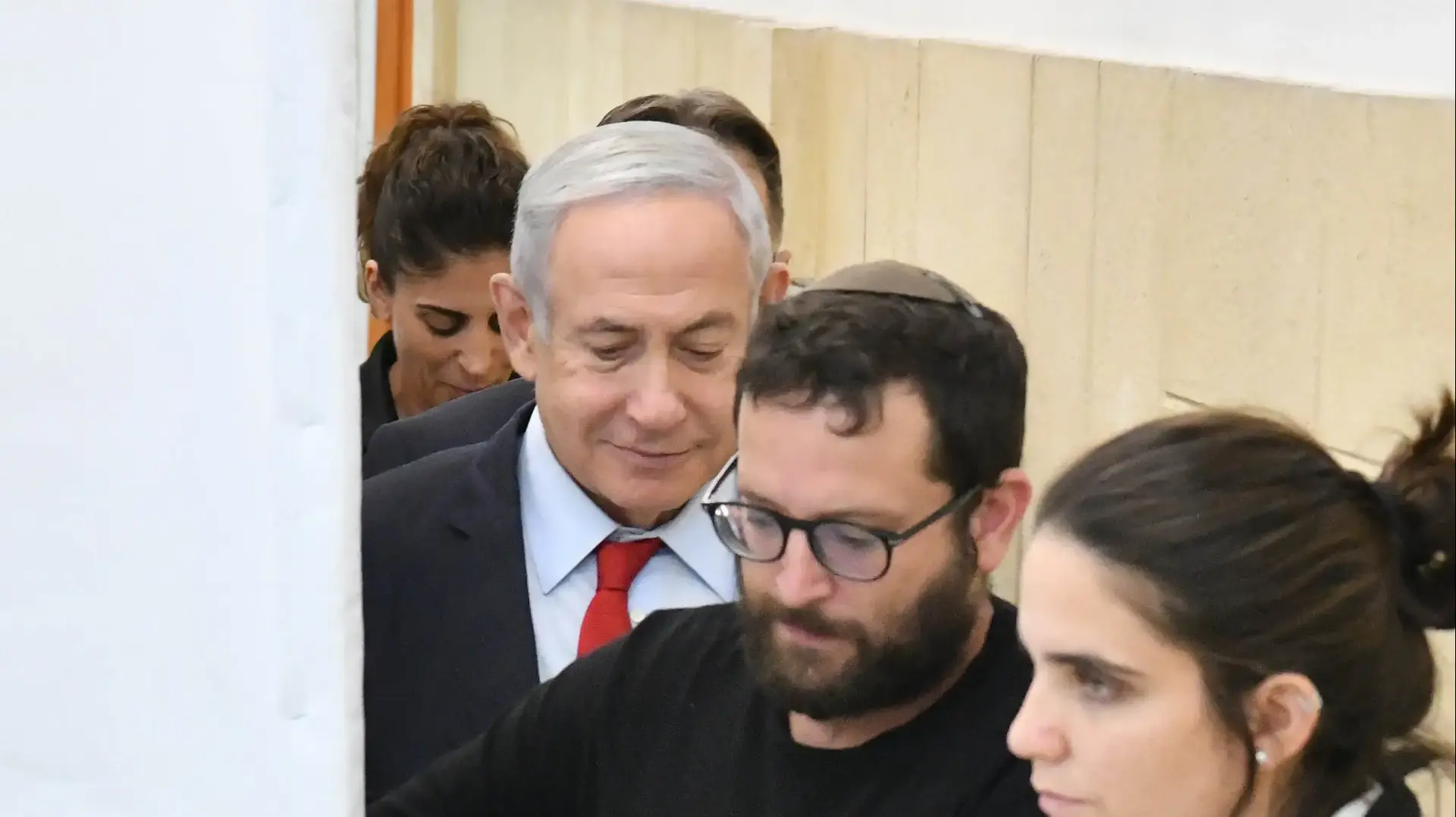 בנימין נתניהו, יונתן אוריך, 19 באפריל 2022 בנימין נתניהו, יונתן אוריך, 19 באפריל 2022