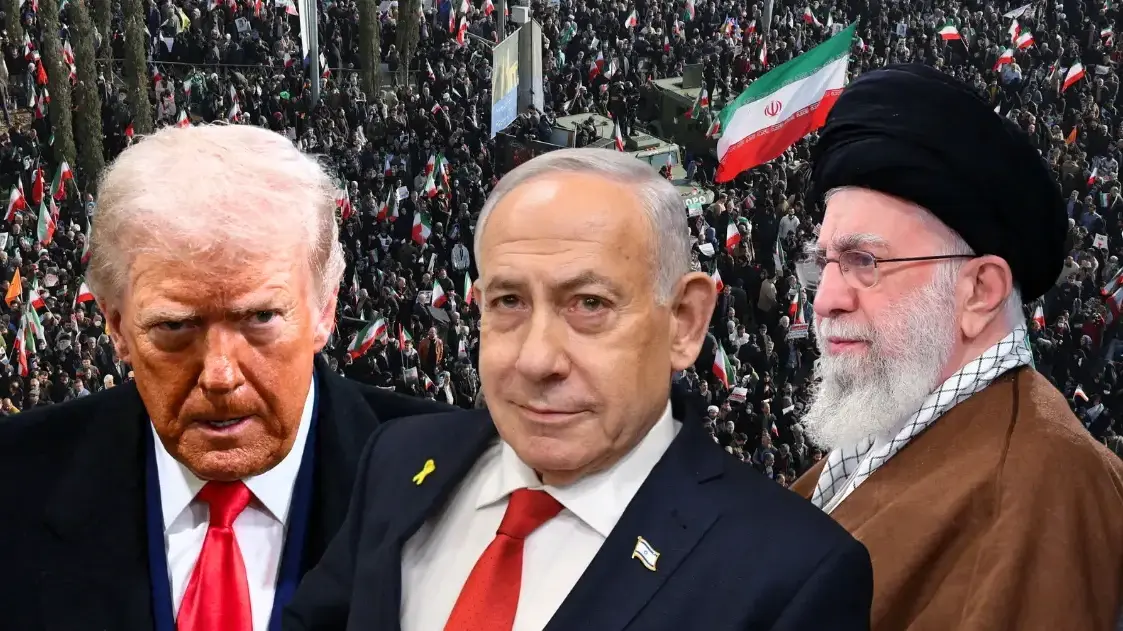 דונלד טראמפ, עלי חמינאי, בנימין נתניהו, איראן. דונלד טראמפ, עלי חמינאי, בנימין נתניהו, איראן.