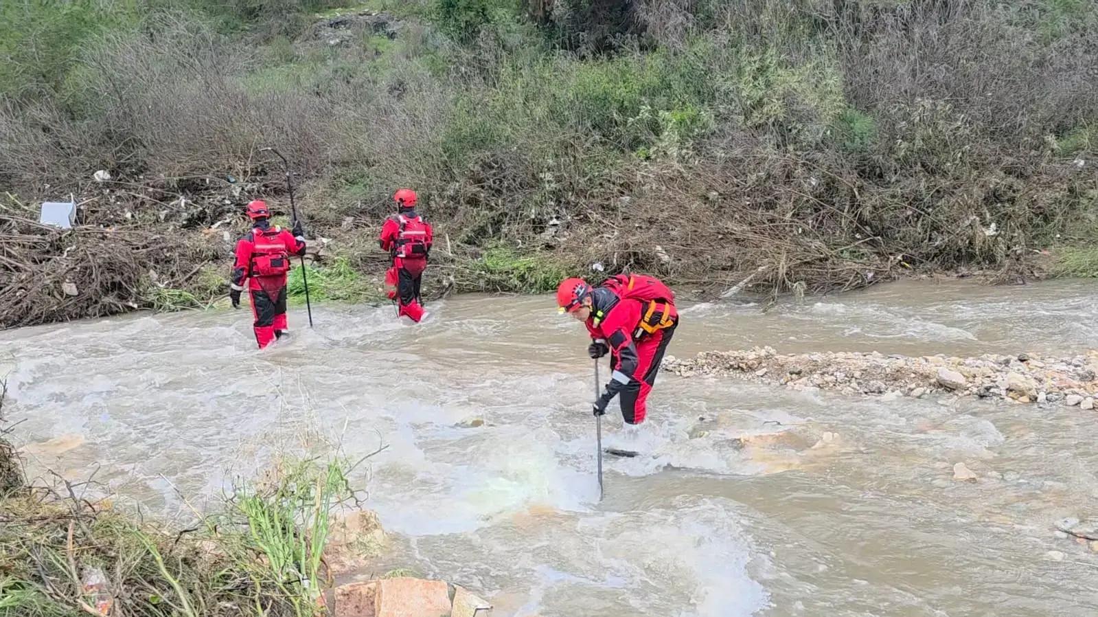 חיפושים לאחר הנער שנסחף בשיטפון בנחל מודיעין, 14 בינואר 2026