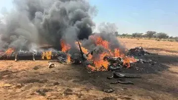 כטב"ם טורקי שהופל על ידי כוחות ההתערבות המהירה בסודאן