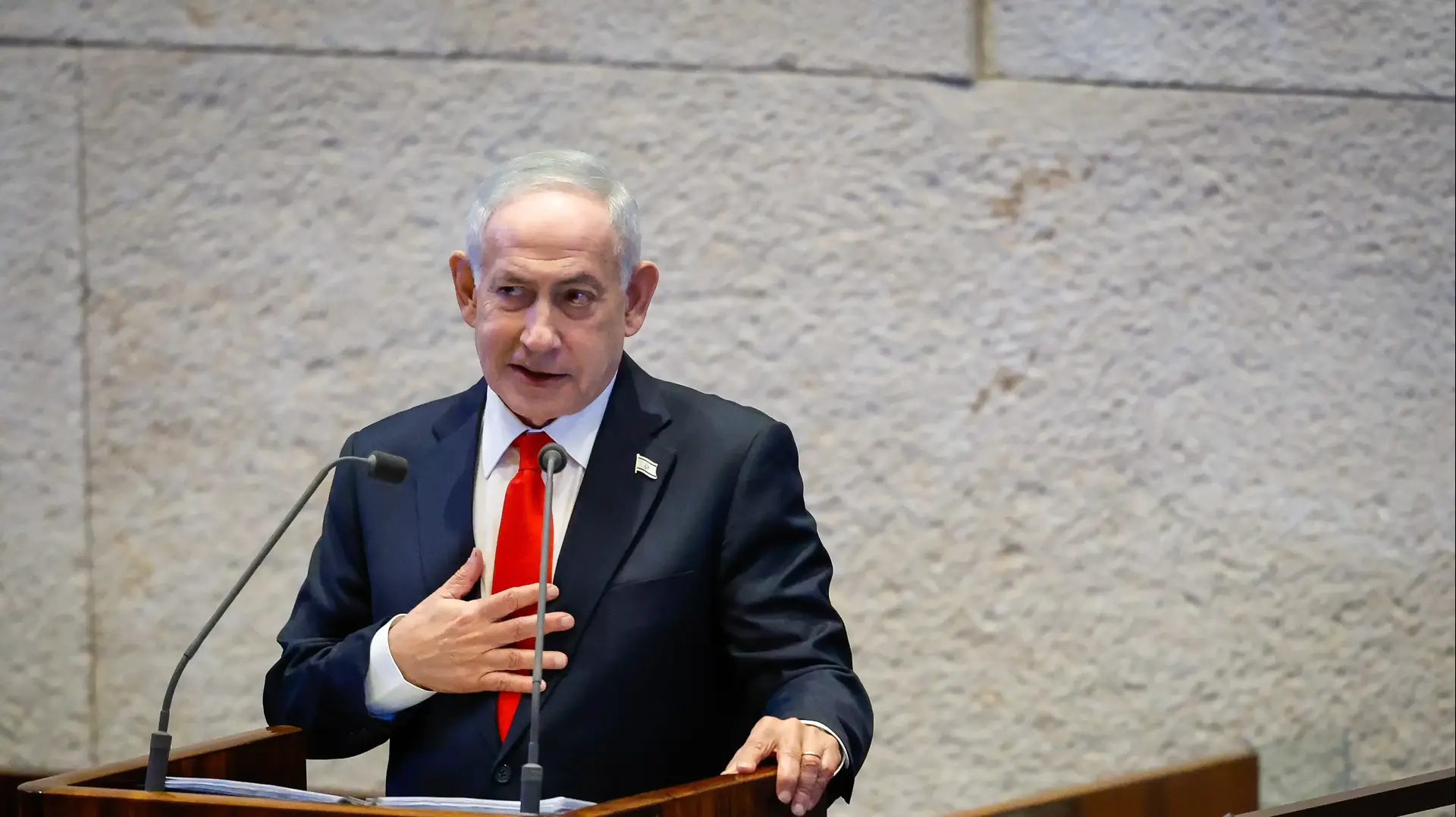 ראש הממשלה בנימין נתניהו, מליאת הכנסת, ציון 77 שנים לכינון הכנסת, 2 בפברואר 2026 ראש הממשלה בנימין נתניהו, מליאת הכנסת, ציון 77 שנים לכינון הכנסת, 2 בפברואר 2026