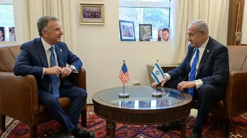 פגישה בין סטיב וויטקוף לבנימין נתניהו פגישה בין סטיב וויטקוף לבנימין נתניהו