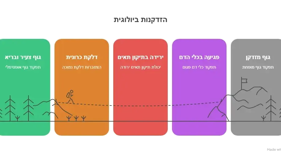 הזדקנות ביולוגית גרף הזדקנות ביולוגית גרף