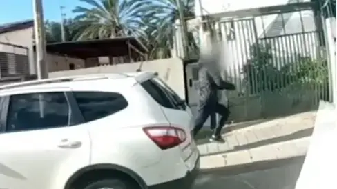 תיעוד רגע השוד באור יהודה