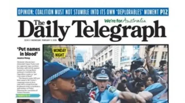 העיתון האוסטרלי, "The Daily Telegraph", ביקור הנשיא הרצוג העיתון האוסטרלי, "The Daily Telegraph", ביקור הנשיא הרצוג
