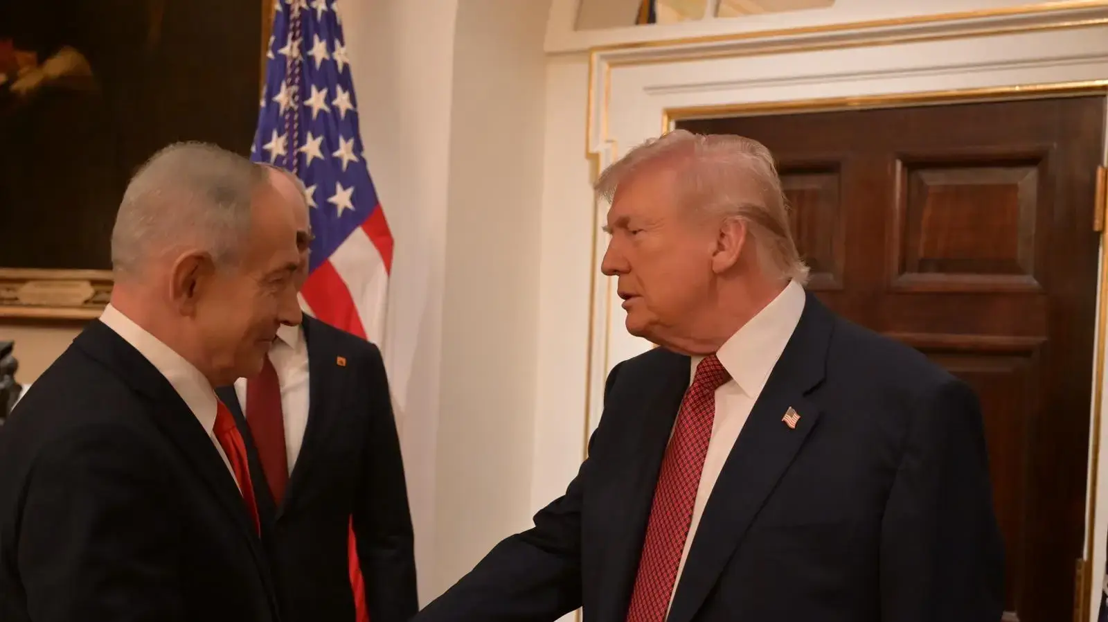 פגישת נתניהו וטראמפ בבית הלבן פגישת נתניהו וטראמפ בבית הלבן