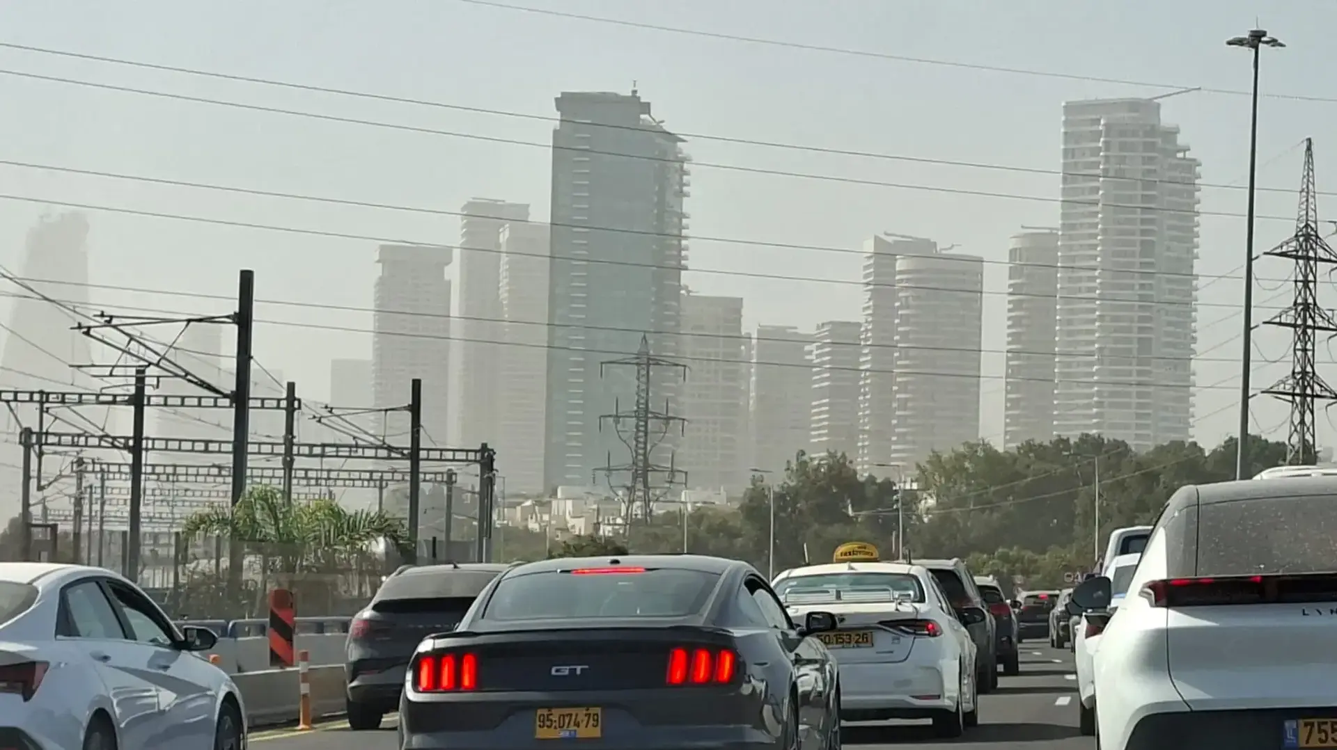 אובך, נתיבי איילון, 15 בפברואר 2026