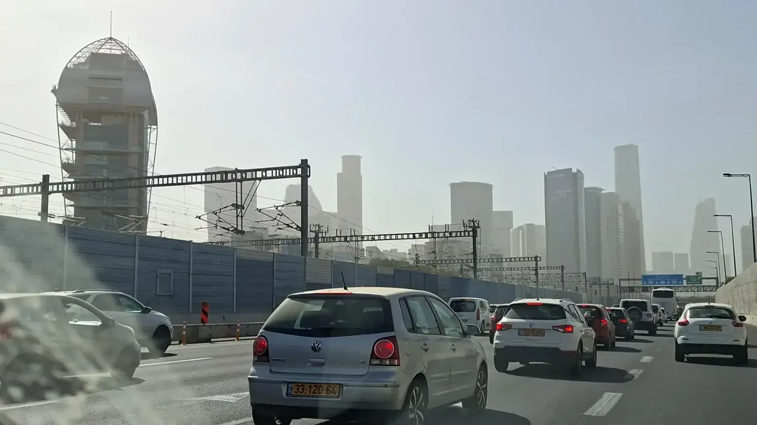 אובך, נתיבי איילון, 15 בפברואר 2026