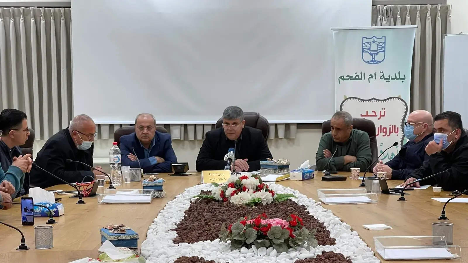 עיריית אום אל-פחם בישיבת החירום הקודמת עיריית אום אל-פחם בישיבת החירום הקודמת