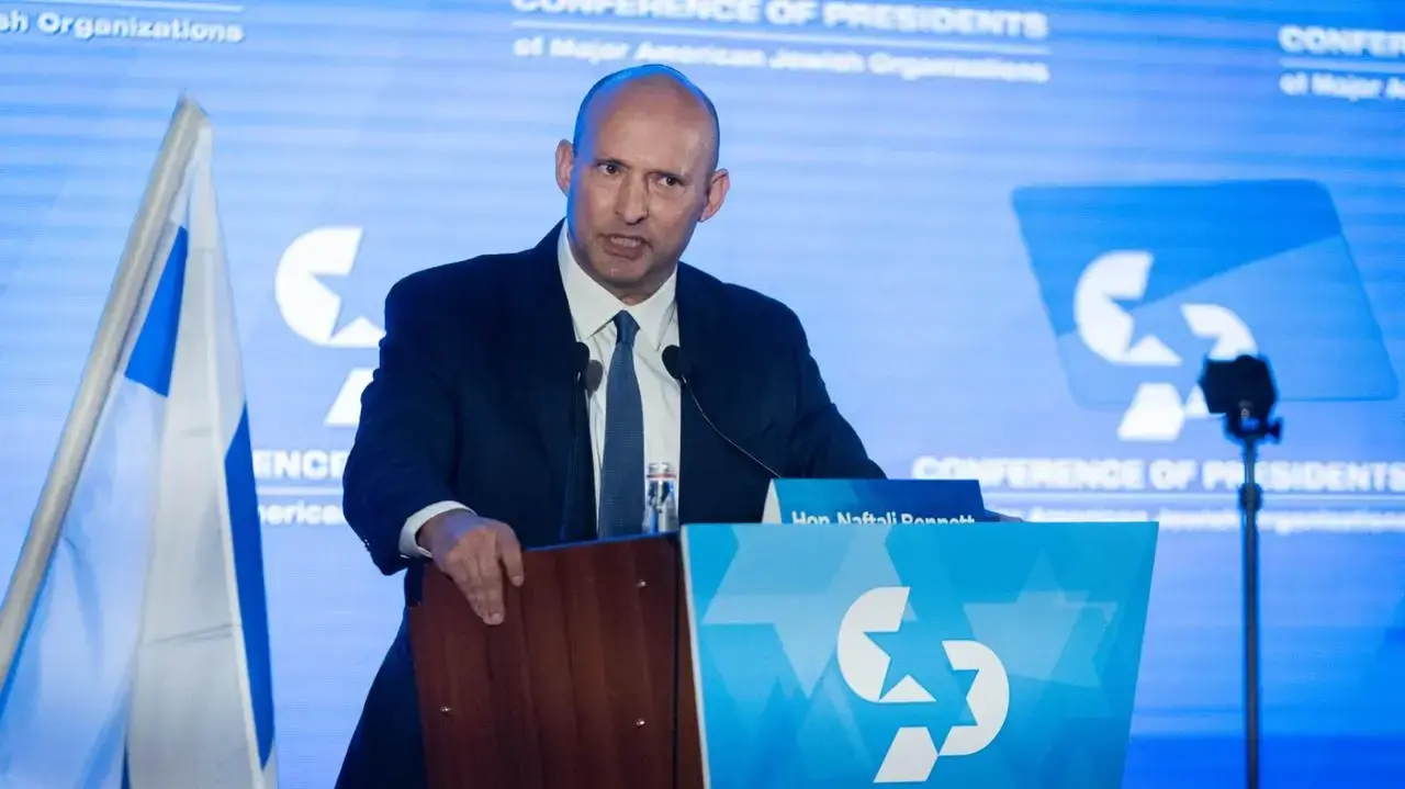 נפתלי בנט, ועידת הנשיאים של הארגונים היהודים באמריקה, מלון ענבל, 17 בפברואר 2026