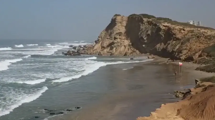 חלק מהמצוק בחוף סידני עלי קרס