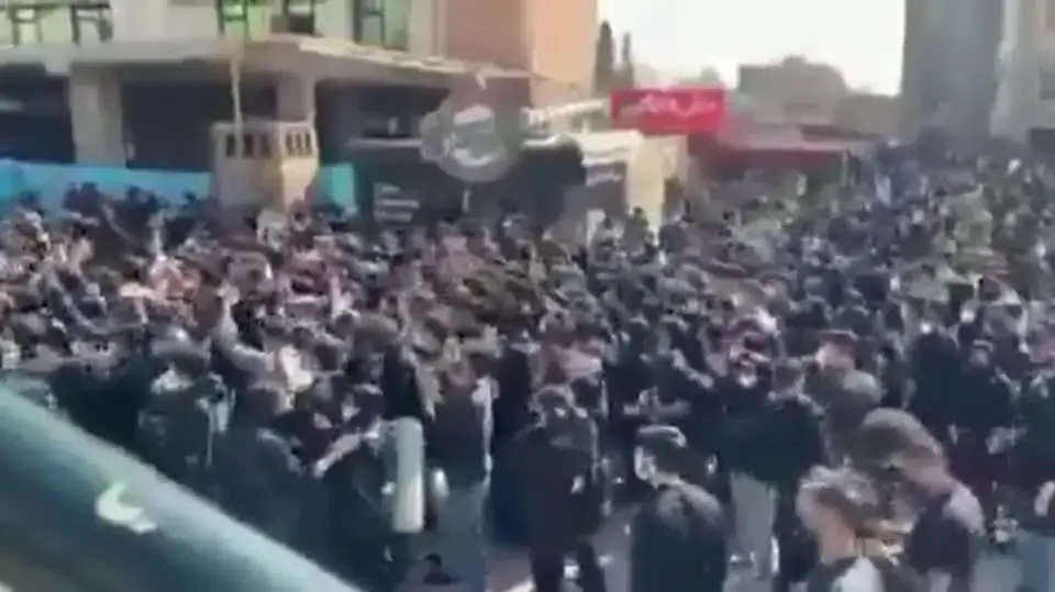 הפגנות באוניברסיטת אמיר כביר בטהראן, איראן, 21 בפברואר 2026