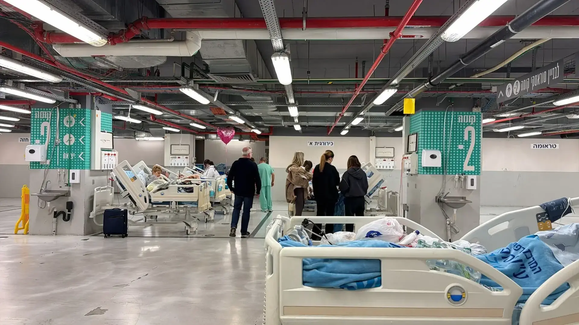 הירידה לחניון חירום,בי"ח איכילוב, 28 בפברואר 2026