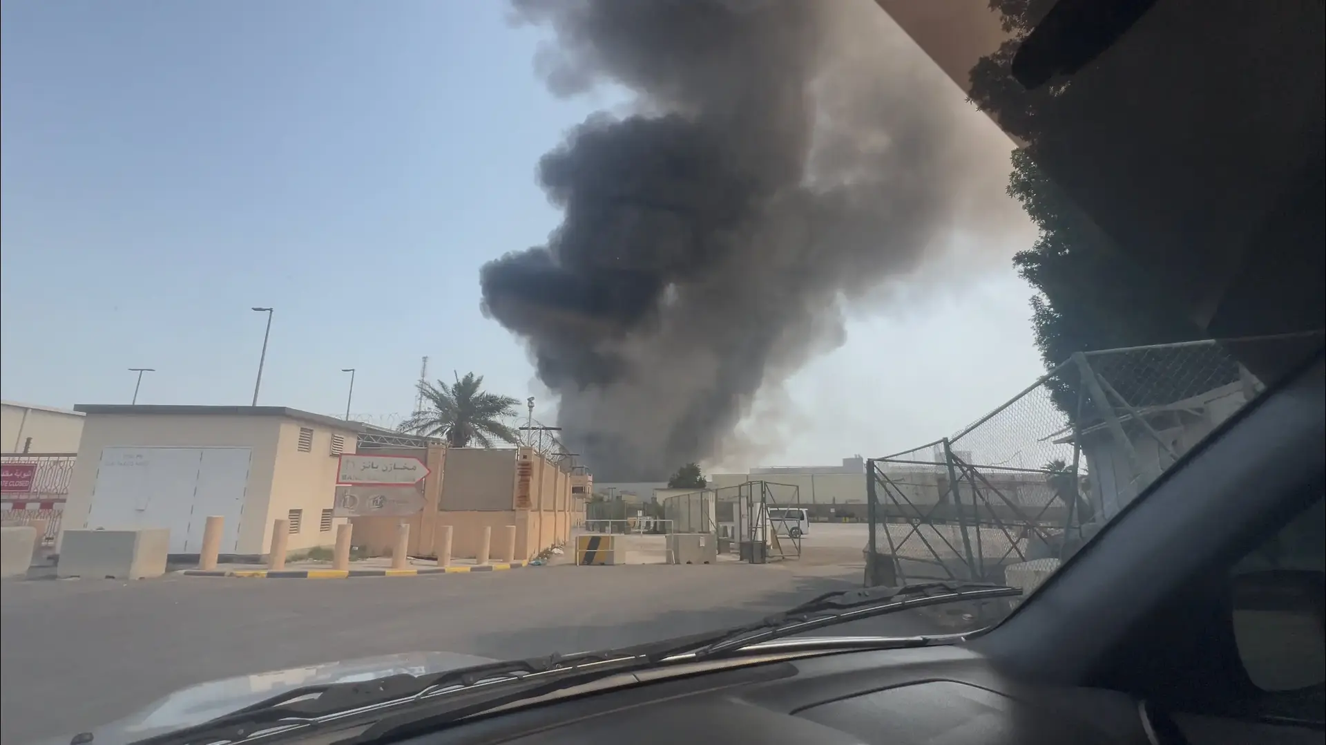 תקיפות איראניות ליד בסיס אמריקאי, במנאמה, בחריין, 28 בפברואר 2026