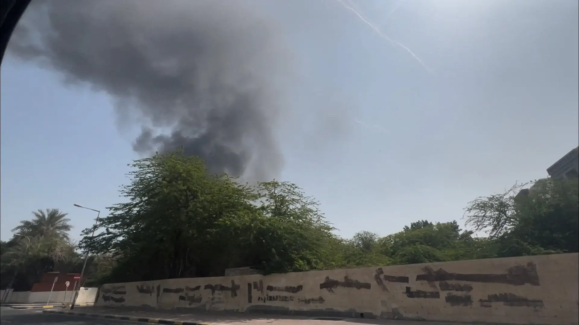 תקיפות איראניות ליד בסיס אמריקאי, במנאמה, בחריין, 28 בפברואר 2026 תקיפות איראניות ליד בסיס אמריקאי, במנאמה, בחריין, 28 בפברואר 2026