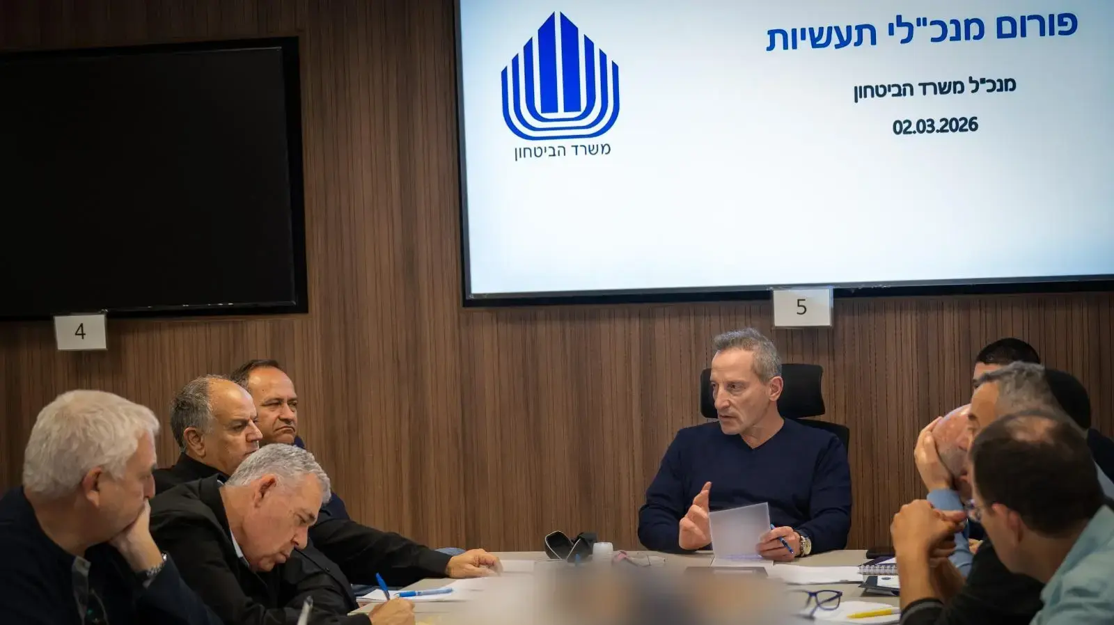 מנכ"ל משרד הביטחון, אמיר ברעם, בהערכת מצב ביטחונית עם מנכ"לי התעשיות הביטחוניות הגדולות ובכירי משרד הביטחון מנכ"ל משרד הביטחון, אמיר ברעם, בהערכת מצב ביטחונית עם מנכ"לי התעשיות הביטחוניות הגדולות ובכירי משרד הביטחון