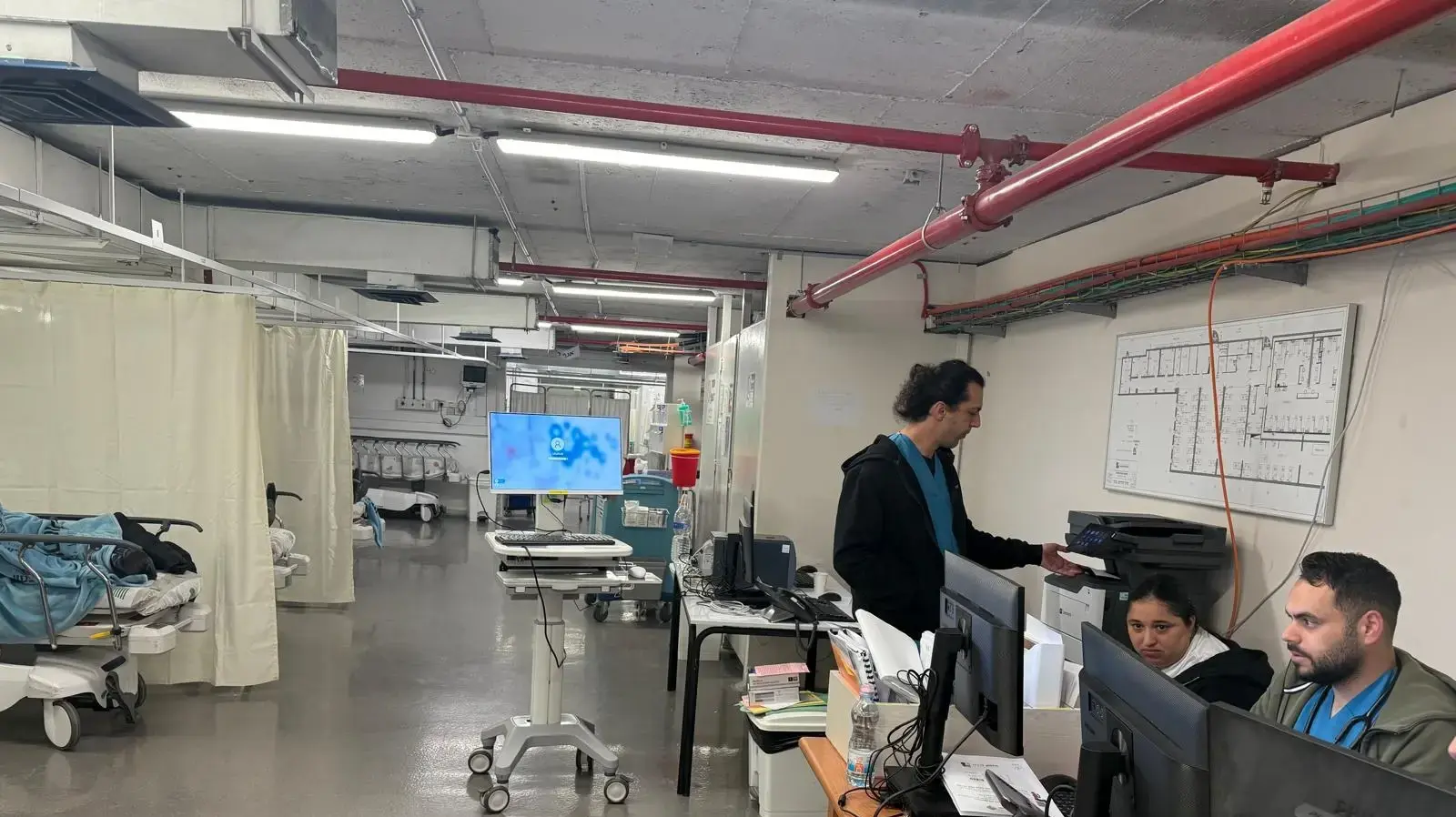 מיון בית החולים וולפסון מתחת לקרקע מיון בית החולים וולפסון מתחת לקרקע