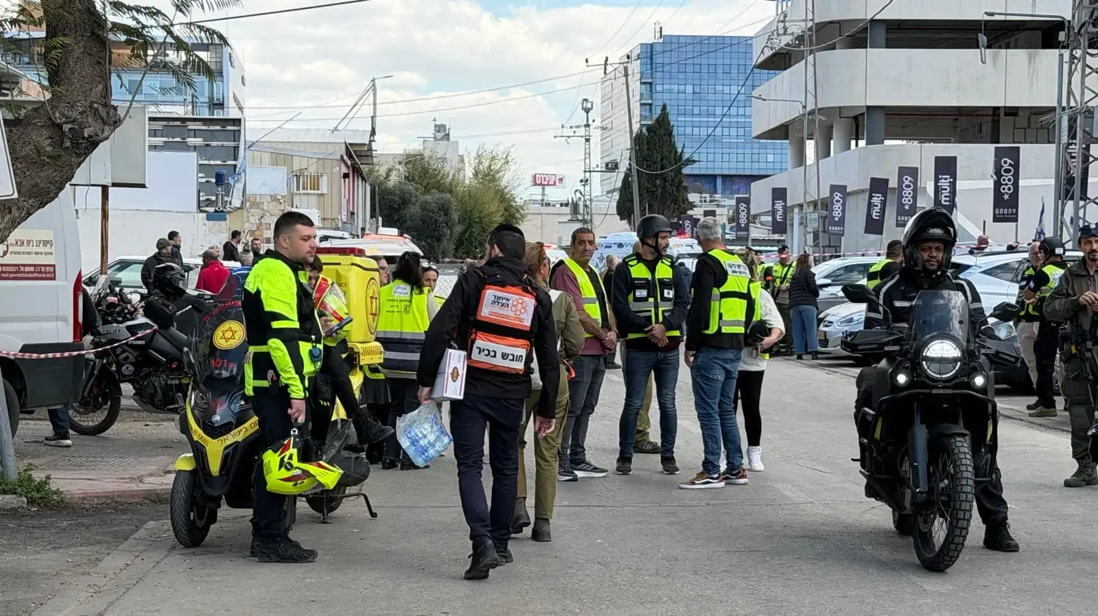 זירת נפילה באתר בניה, יהוד, 9 במרץ 2026 זירת נפילה באתר בניה, יהוד, 9 במרץ 2026