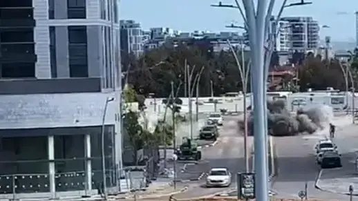 תיעוד רגע נפילה, אור יהודה, 9 במרץ 2026 תיעוד רגע נפילה, אור יהודה, 9 במרץ 2026
