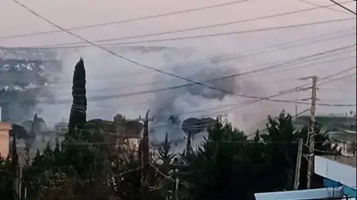 תקיפות בעיירה א-זראריה בדרום לבנון תקיפות בעיירה א-זראריה בדרום לבנון