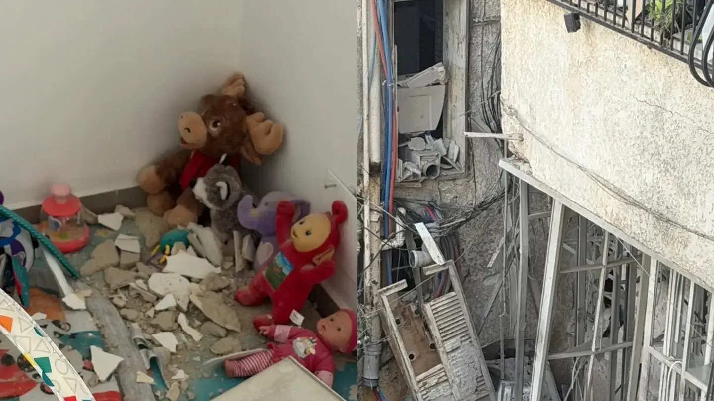 ביתו של ד״ר פאדי חביב, רופא מומחה במחלקה לרפואה דחופה באיכילוב שנפגע מטיל