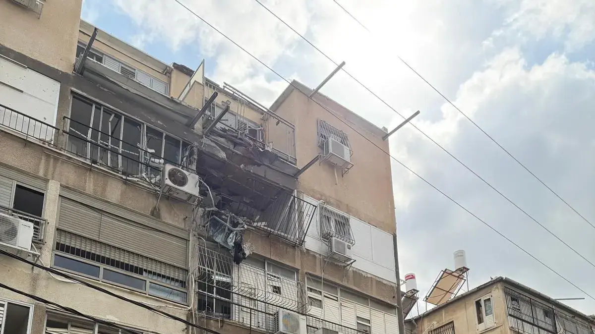 זירת נפילת רסיסים, בני ברק, 15 במרץ 2026