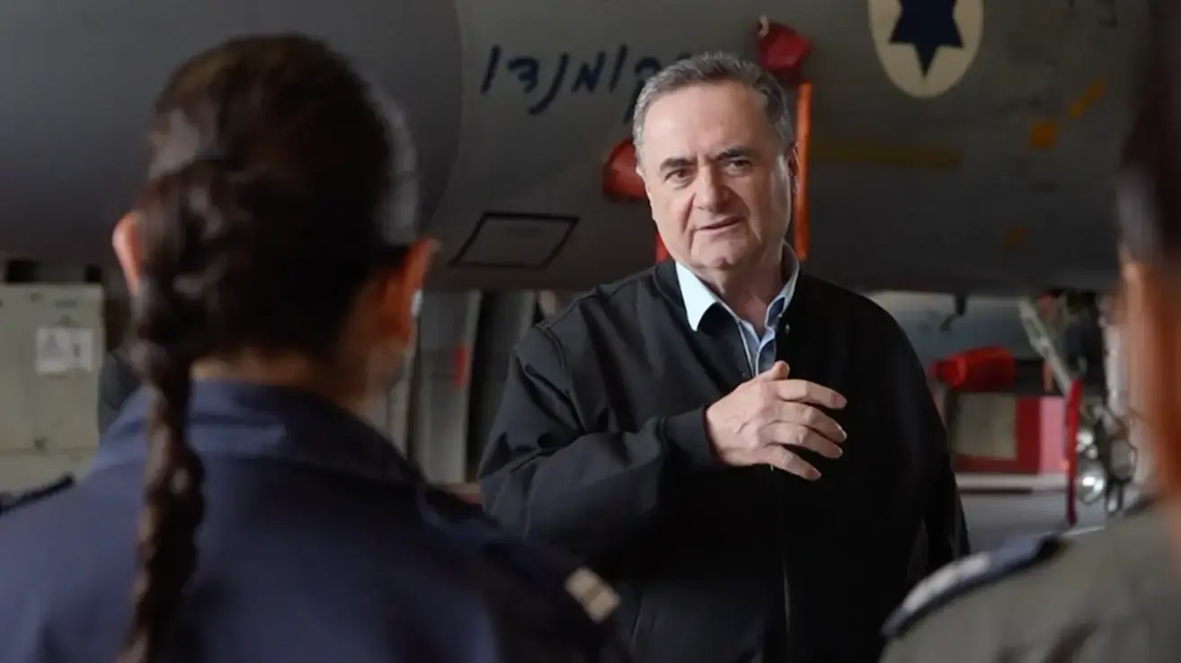 שר הביטחון ישראל כ"ץ בביקור בבסיס חיל האוויר בתל נוף. מרץ 2026