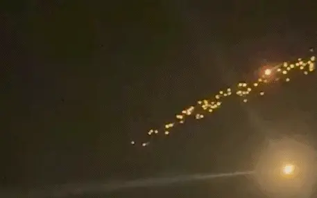 טיל מצרר מאיראן בשמי ירושלים. 18.3.26