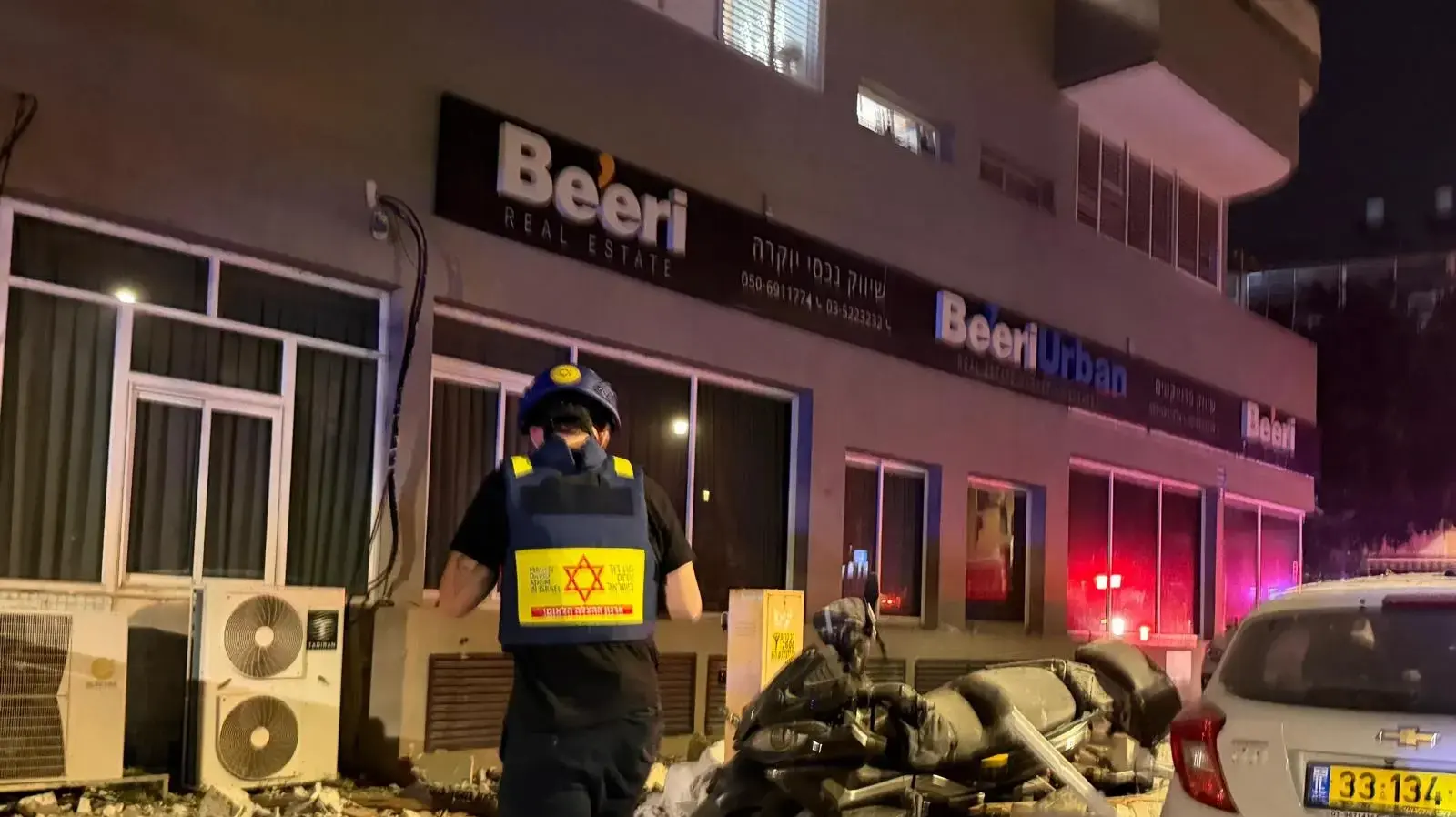 זירת נפילת טיל, ר"ג, 18 במרץ 2026 זירת נפילת טיל, ר"ג, 18 במרץ 2026