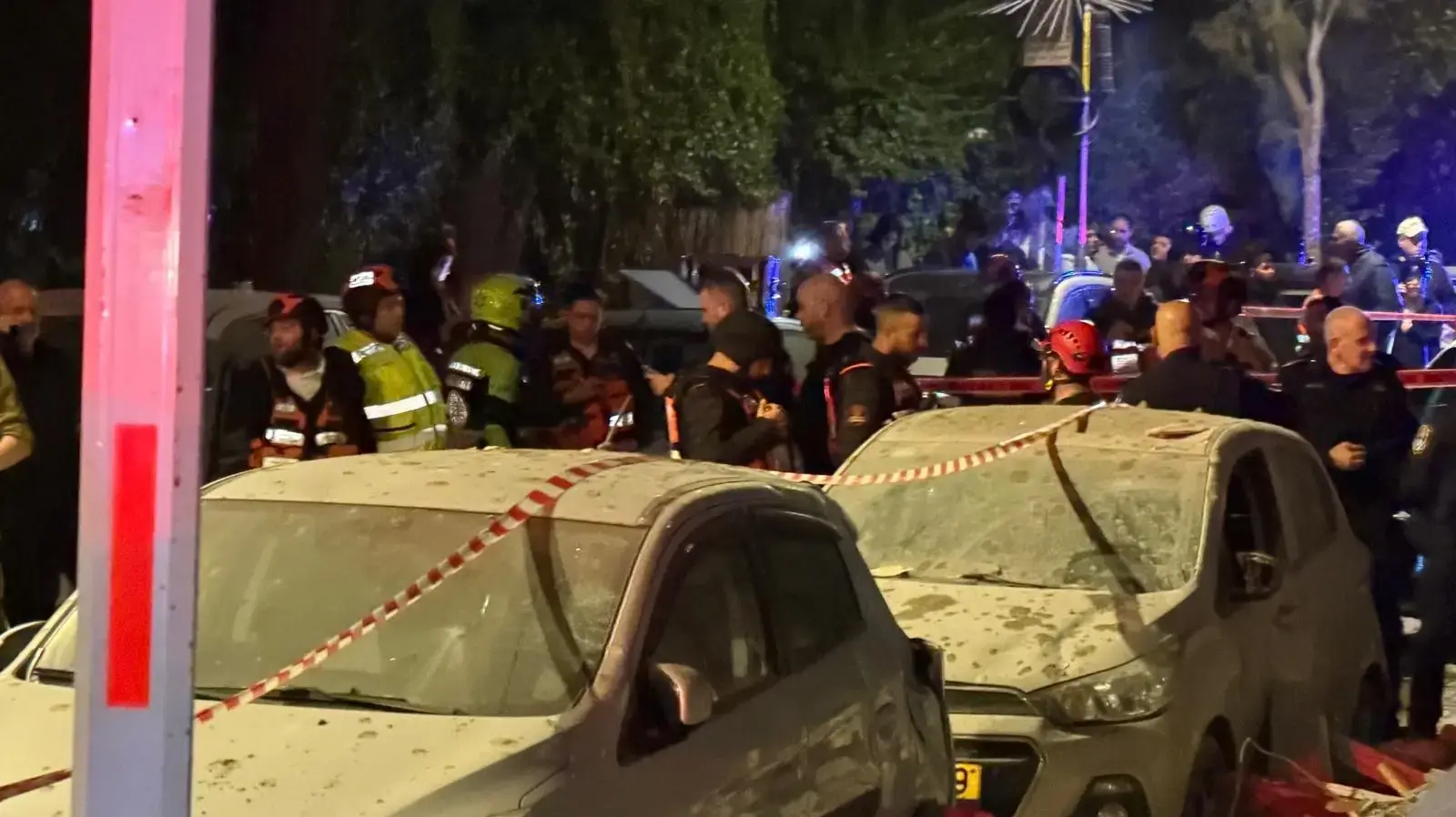 זירת נפילת טיל, ר"ג, 18 במרץ 2026 זירת נפילת טיל, ר"ג, 18 במרץ 2026