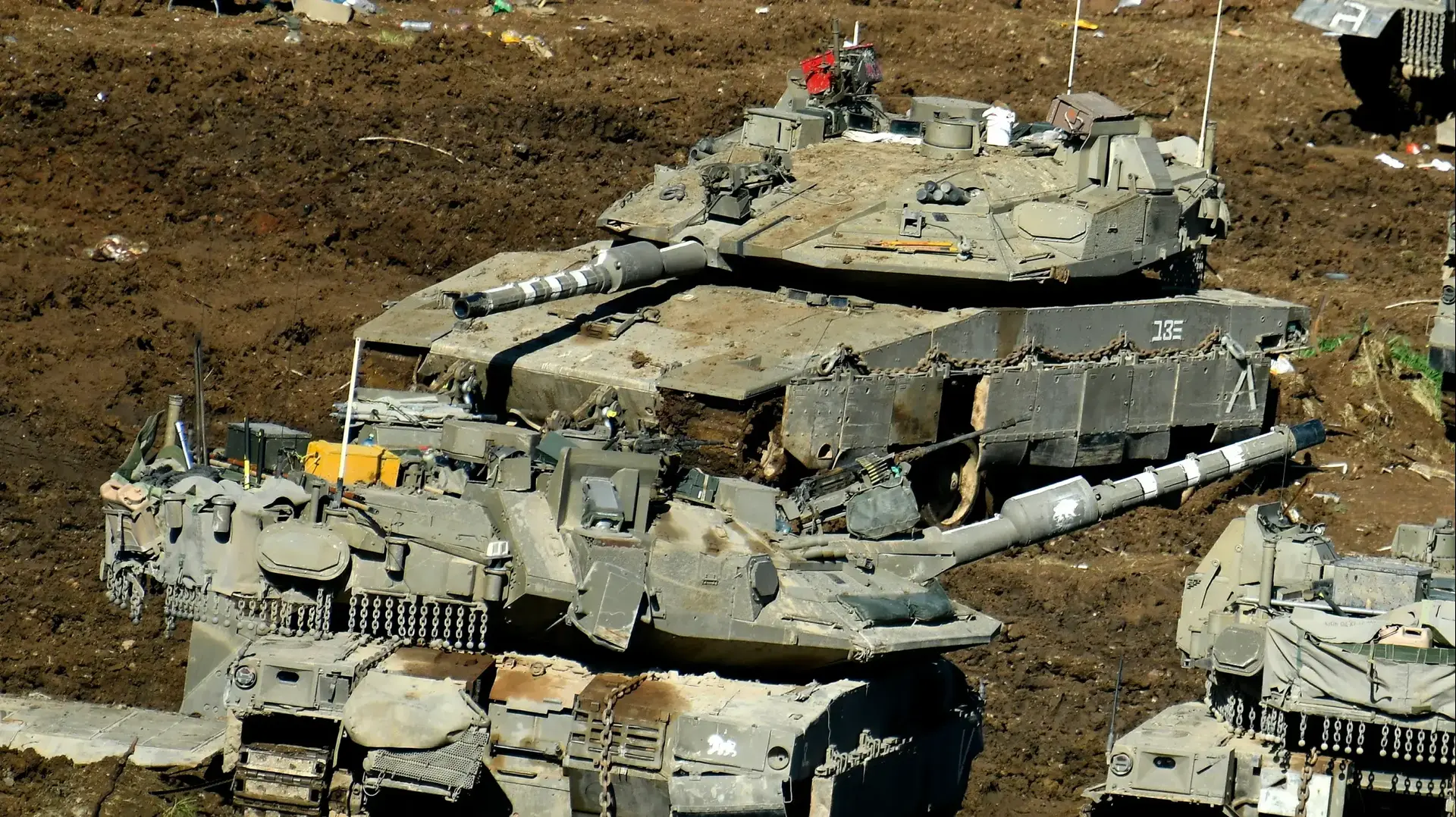 טנקים של צה"ל, גבול לבנון, 17 במרץ 2026 טנקים של צה"ל, גבול לבנון, 17 במרץ 2026