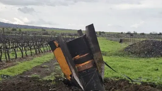 חלקי טיל איראני ברמת הגולן חלקי טיל איראני ברמת הגולן