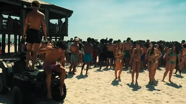 סטודנטים מבלים בחוף פנמה סיטי בפלורידה סטודנטים מבלים בחוף פנמה סיטי בפלורידה