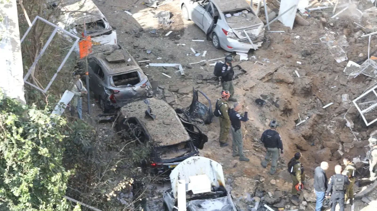 זירת נפילה, ת"א, 24 במרץ 2026 זירת נפילה, ת"א, 24 במרץ 2026