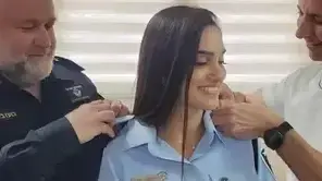 רינת סבן מקבלת דרגות סנ"צ רינת סבן מקבלת דרגות סנ"צ