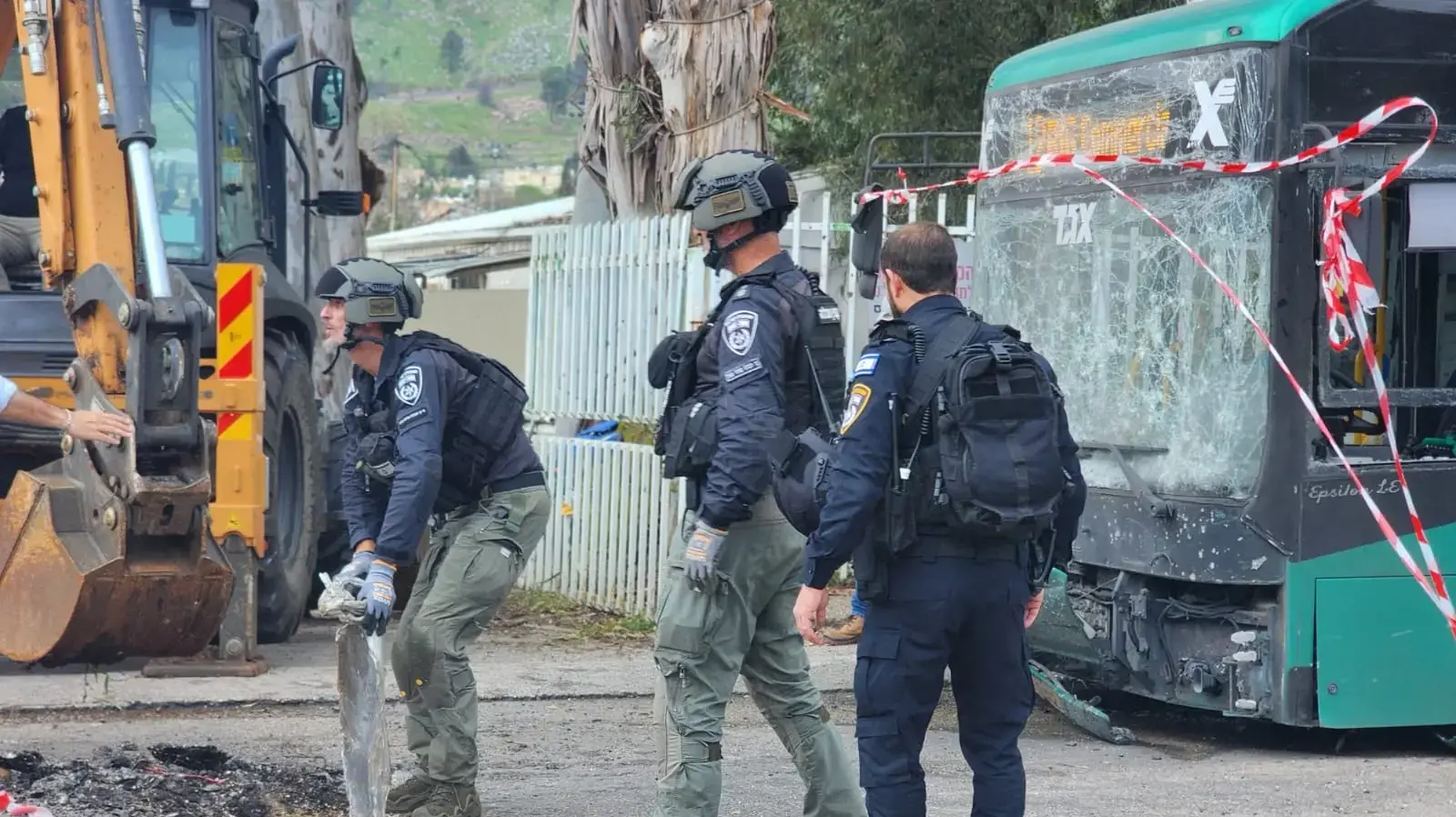 זירת נפילה בקרית שמונה זירת נפילה בקרית שמונה