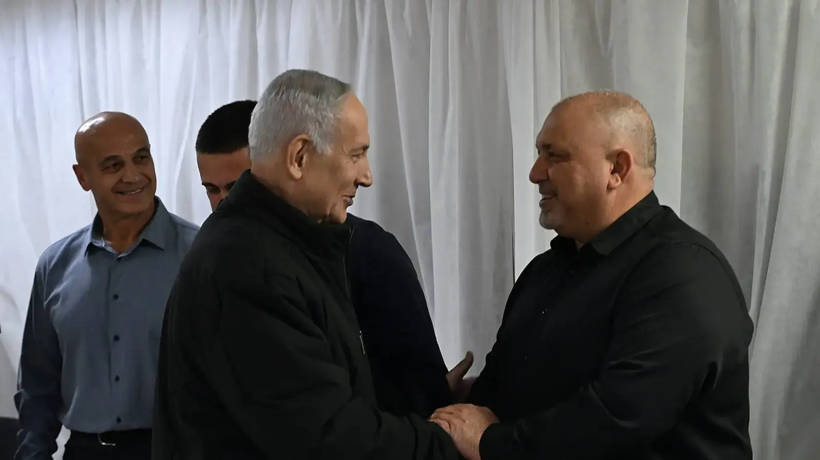 ראש הממשלה בנימין נתניהו בפגישה עם עם ראשי רשויות מקו העימות באזור הצפון, 29 במרץ 2026